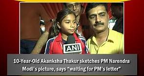 10-Year-Old Akanksha Thakur sketches PM Narendra Modi’s picture, says “waiting for PM’s letter”