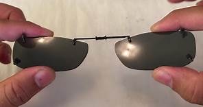 How to put Clip-On Sunglasses onto your prescription glasses