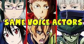 Jujutsu Kaisen All Characters Japanese Dub Voice Actors (Seiyuu) & Same Anime Characters