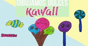Como dibujar Dulces o CARAMELOS Kawaii Fácil || Aprende a dibujar kawaii paso a paso para niños