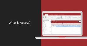 Microsoft Access - What is Access?
