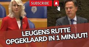 Mona Keijzer klaart de LEUGENS van Rutte op in 1 minuut!