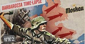 Operation Barbarossa Time-Lapse Map - Eastern Front 1941-1942 - WW2