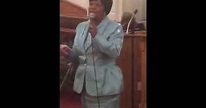 Rev. Martha Bridges singing He keeps on blessing me!!