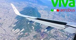 VivaAerobus Airbus A321neo Landing in Monterrey (MTY) - Aterrizaje en Monterrey (MTY)