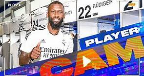 RÜDIGER's 1st DAY and TRAINING session at Real Madrid