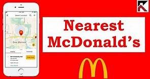How To Find The Nearest McDonald’s Location