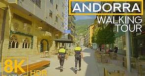 Stunning ANDORRA - 8K HDR Walking Tour along the Streets of one of the Smallest Countries in Europe