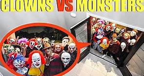 CLOWNS VS MONSTERS AT OUR HOUSE!! (THE END OF IT ALL)