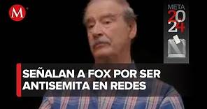 Vicente Fox publica en Twitter un mensaje antisemita, luego borra el mensaje y se disculpa