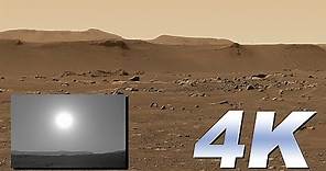 Primera imagen 4K de Perseverancia y primer atardecer en Marte