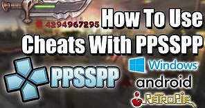 How To Use Cheat Codes With PPSSPP - 2020