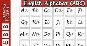 English Alphabet (ABC) - Pronunciation