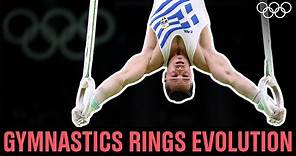 Evolution of the gymnastics rings at the Olympics!