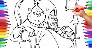 Illumination The Grinch Coloring Pages, How to Draw The Grinch for Kids, Dr Seuss The Grinch
