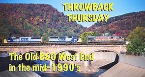 The Old B&O West End in the mid-1990's - Railroad History