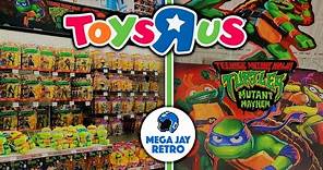TMNT Mutant Mayhem Display at Toys R Us - Mega Jay Retro Action Figure Toy Hunt Marvel DC Multiverse