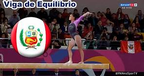 Ariana Orrego Viga de Equilibrio Final Gimnasia Artistica Individual Juegos Panamericanos Lima 2019