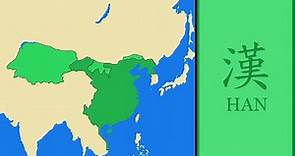 History of Han Dynasty (China) : Every Year (Map in Chinese Version)