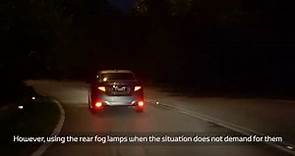 Proper Usage of Rear Fog Lamps