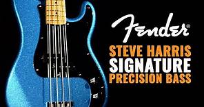 Fender Steve Harris (of Iron Maiden) Signature Precision Bass | CME Gear Demo | Marc Najjar