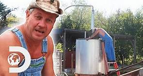 Tim Smith Makes A Industrial Swan Neck Still Heated With Steam But The Boiler Explodes | Moonshiners