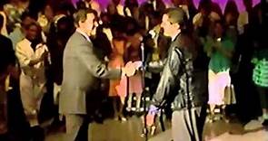 Falco performing Rock Me Amadeus and Vienna Calling on American Bandstand 1986