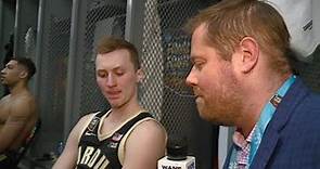 Purdue guard Fletcher Loyer postgame interview after national championship loss 4/8/2024