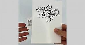 Endless Birthday Card With Glitter - Classic