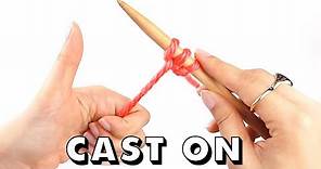 How to CAST ON Knitting for Total Beginners