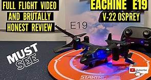 Eachine E19 Drone Flight Video And Review - You Need To See This!