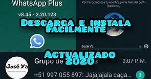 Descarga "WhatsApp Plus" gratis 2020 | Última Versión Actualizado