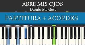 ABRE MIS OJOS (Danilo Montero) Piano Tutorial Cover | Fácil Melodía + Partitura