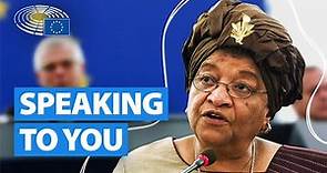 Ellen Johnson Sirleaf speech on Liberia | European Parliament
