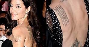 Angelina Jolie's Tattoo and Its Meaning (January 2015)