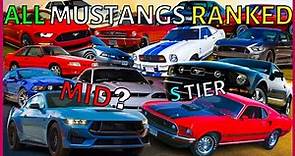 Ranking ALL Mustangs