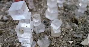 Dead sea amazing natural phenomenon - DeadSea salt cubes