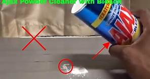 ✅ How To Use Ajax Powder Cleaner with Bleach Review