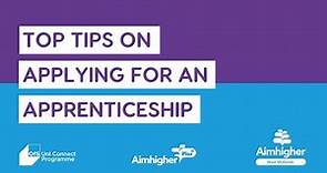 Top Tips on Applying for an Apprenticeship