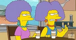 The simpsons - Patty and Selma's real hair