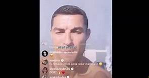 Cristiano Ronaldo says INSHALLAH on Instagram live