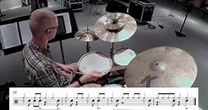Tony Williams Drum Comping Transcription- "There is No Greater Love" from "'Four' & More."
