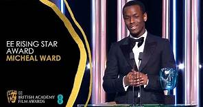 Micheal Ward Wins EE Rising Star Award | EE BAFTA Film Awards 2020