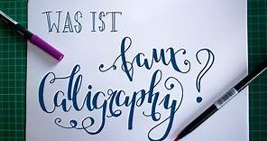 Faux Calligraphy? Was ist das? (Handlettering Technik für Anfänger) [Deutsch]