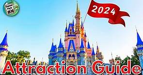 Magic Kingdom ATTRACTION GUIDE - 2024 - All Rides + Shows - Walt Disney World