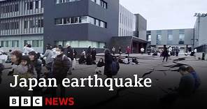Japan issues tsunami warning after strong earthquake - BBC News