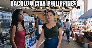 Bacolod Philippines-Walking around central market [4k]