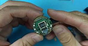 维修80年代初上海手表五厂生产的金雀电子手表，repair 80’s China Shanghai Jinque digital watch