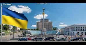 Ukraine Flag and National Anthem