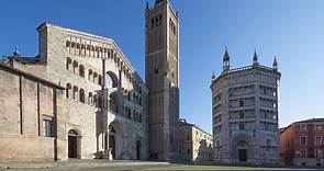 Piazza Duomo Parma - Cathedral, Baptistery, Bishop's palace
